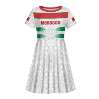 Custom Morocco Football Kid Short Sleeve Dress Road To Football Glory LT19