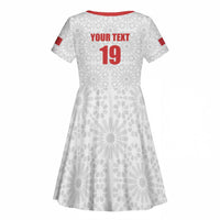 Custom Morocco Football Kid Short Sleeve Dress Road To Football Glory LT19