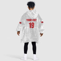 Custom Morocco Football Kid Wearable Blanket Hoodie Road To Football Glory - Wonder Print Shop