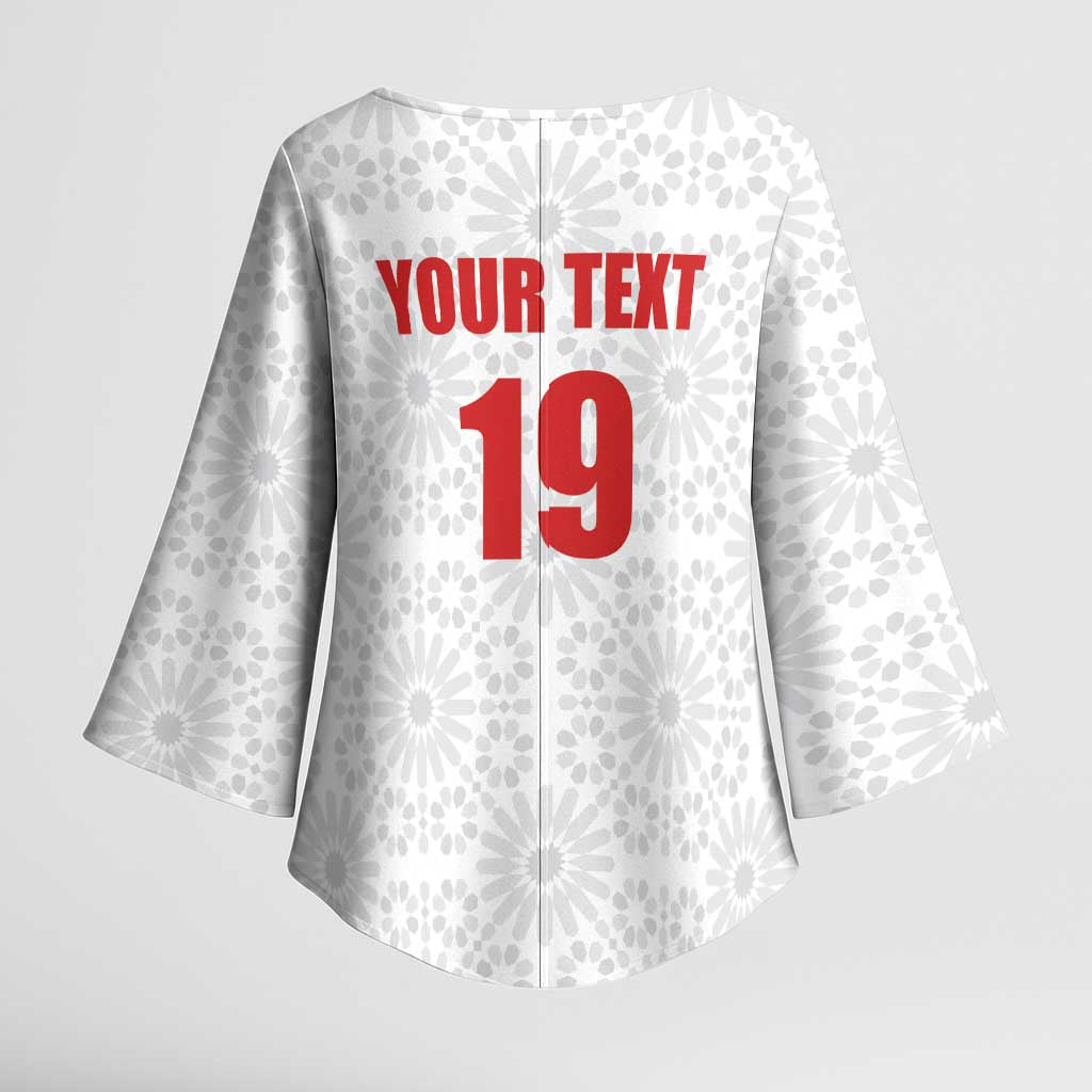 Custom Morocco Football Kimono Sleeve Blouse Road To Football Glory - Wonder Print Shop