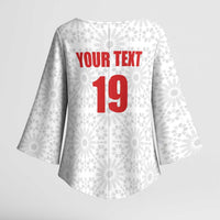Custom Morocco Football Kimono Sleeve Blouse Road To Football Glory - Wonder Print Shop