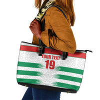 Custom Morocco Football Leather Tote Bag Road To Football Glory - Wonder Print Shop