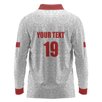 Custom Morocco Football Long Sleeve Polo Shirt Road To Football Glory - Wonder Print Shop