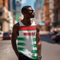 Custom Morocco Football Men Tank Top Road To Football Glory - Wonder Print Shop