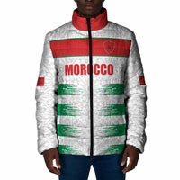 Custom Morocco Football Padded Jacket Road To Football Glory - Wonder Print Shop