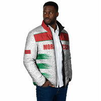 Custom Morocco Football Padded Jacket Road To Football Glory - Wonder Print Shop