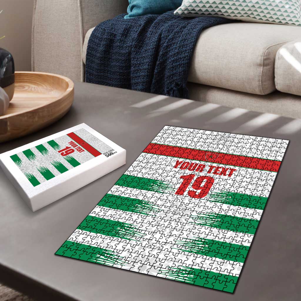 Custom Morocco Football Puzzle Road To Football Glory - Wonder Print Shop