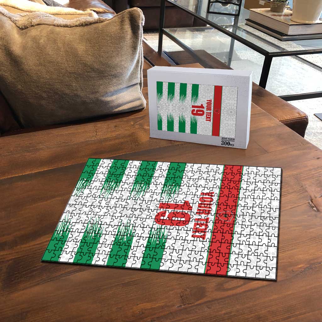 Custom Morocco Football Puzzle Road To Football Glory - Wonder Print Shop