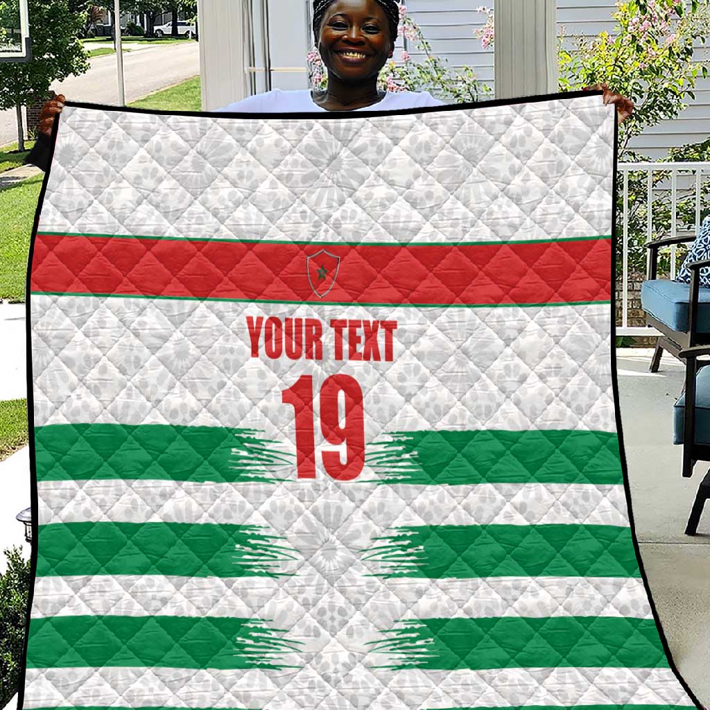 Custom Morocco Football Quilt Road To Football Glory - Wonder Print Shop