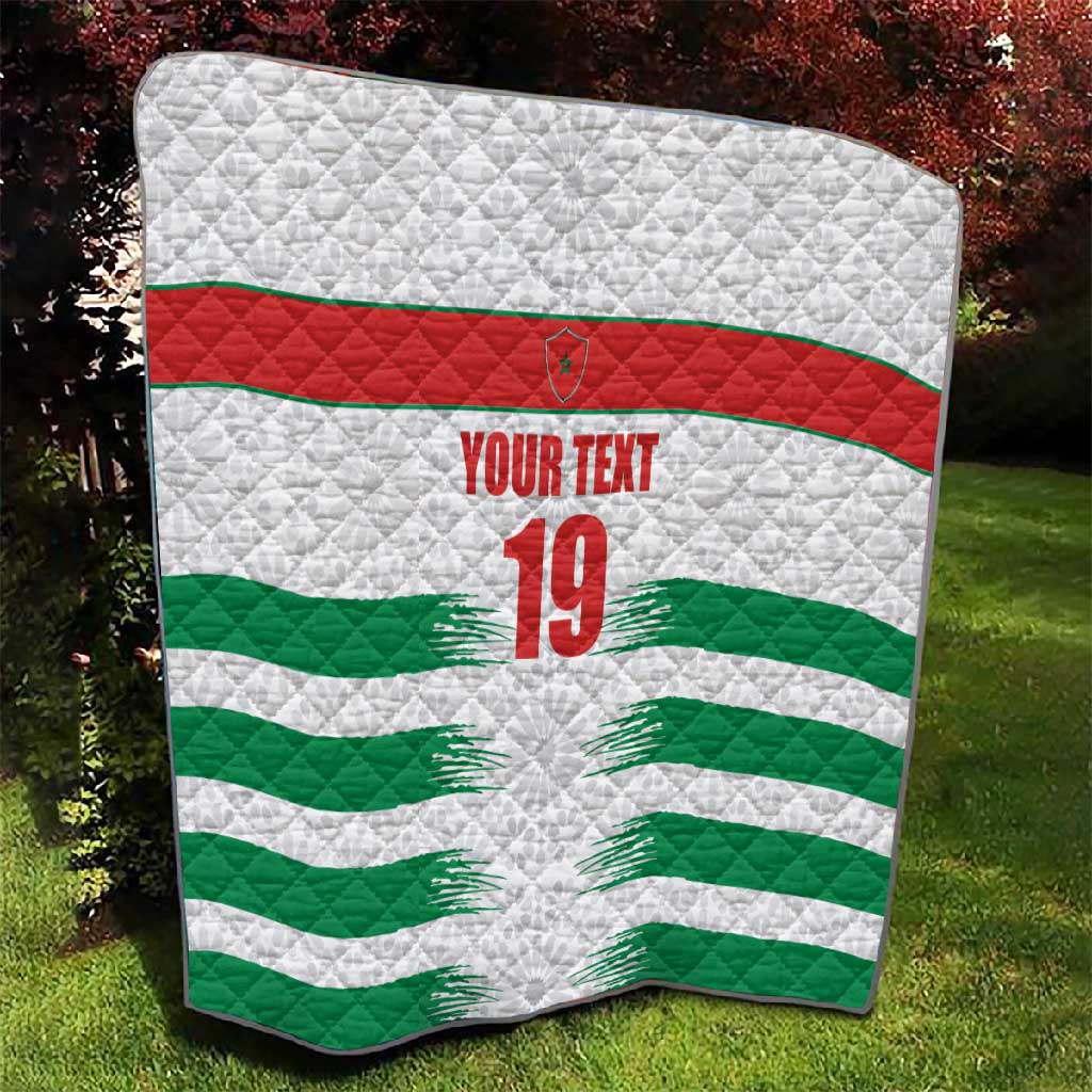 Custom Morocco Football Quilt Road To Football Glory - Wonder Print Shop