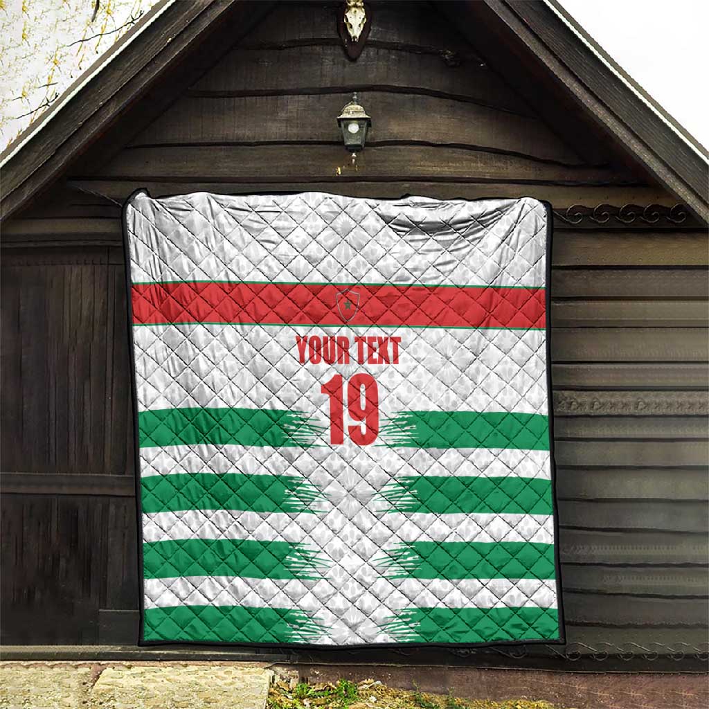 Custom Morocco Football Quilt Road To Football Glory - Wonder Print Shop