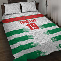 Custom Morocco Football Quilt Bed Set Road To Football Glory - Wonder Print Shop