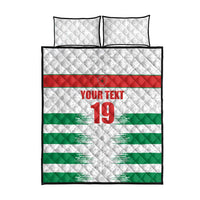 Custom Morocco Football Quilt Bed Set Road To Football Glory - Wonder Print Shop