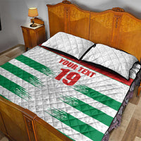 Custom Morocco Football Quilt Bed Set Road To Football Glory - Wonder Print Shop