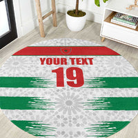 Custom Morocco Football Round Carpet Road To Football Glory - Wonder Print Shop