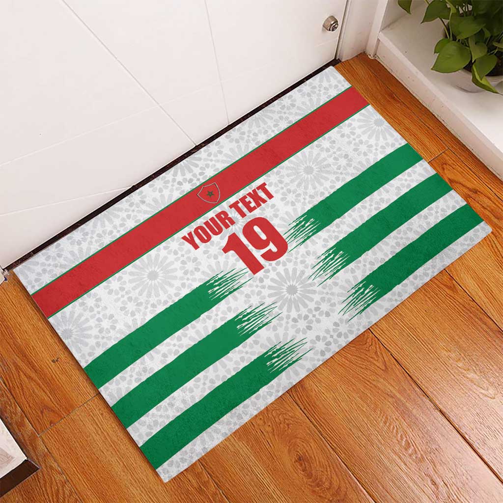 Custom Morocco Football Rubber Doormat Road To Football Glory - Wonder Print Shop