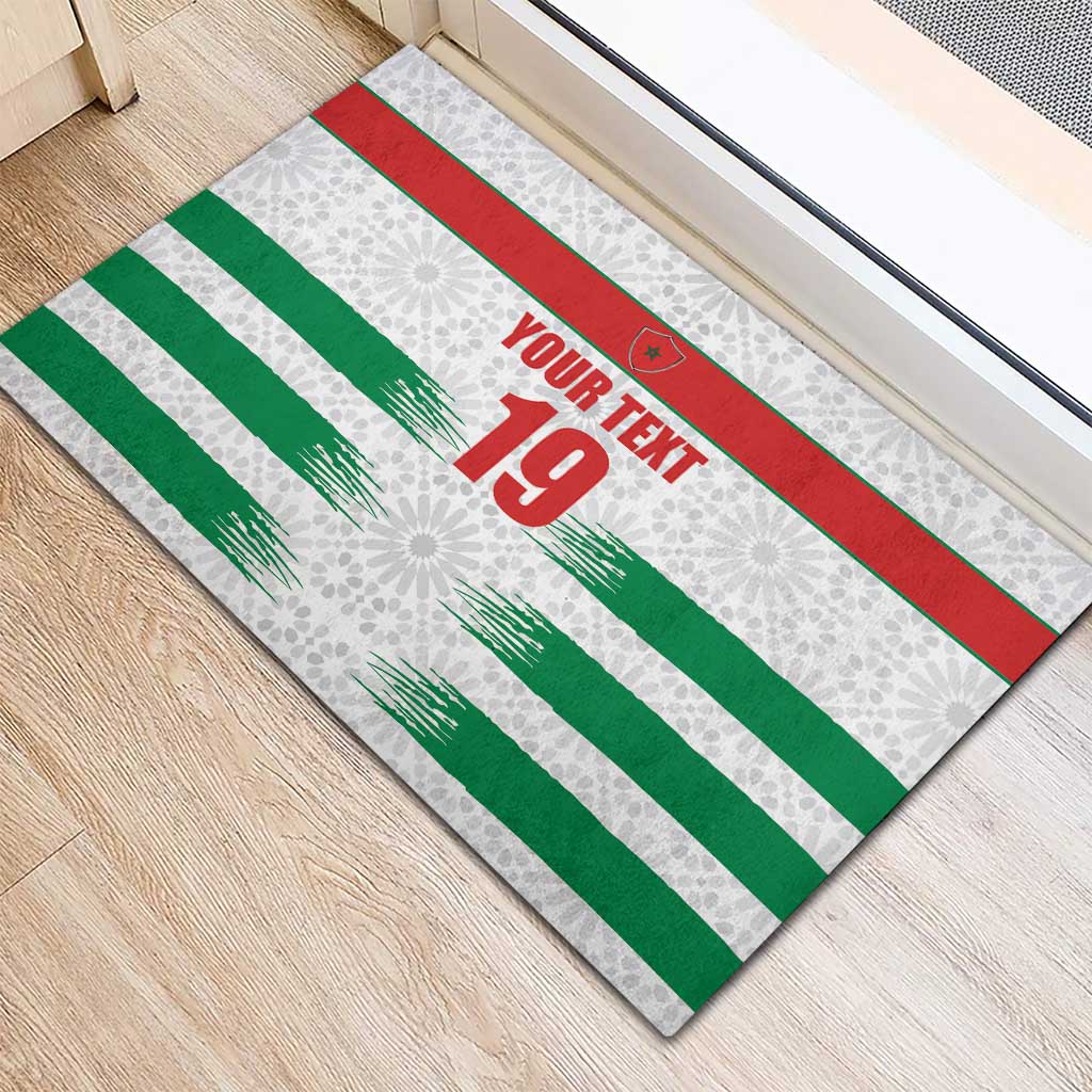 Custom Morocco Football Rubber Doormat Road To Football Glory - Wonder Print Shop
