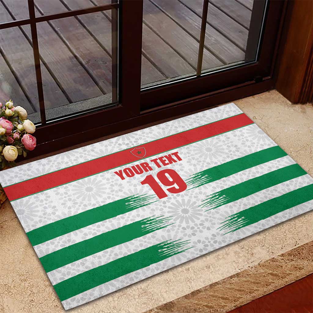 Custom Morocco Football Rubber Doormat Road To Football Glory - Wonder Print Shop