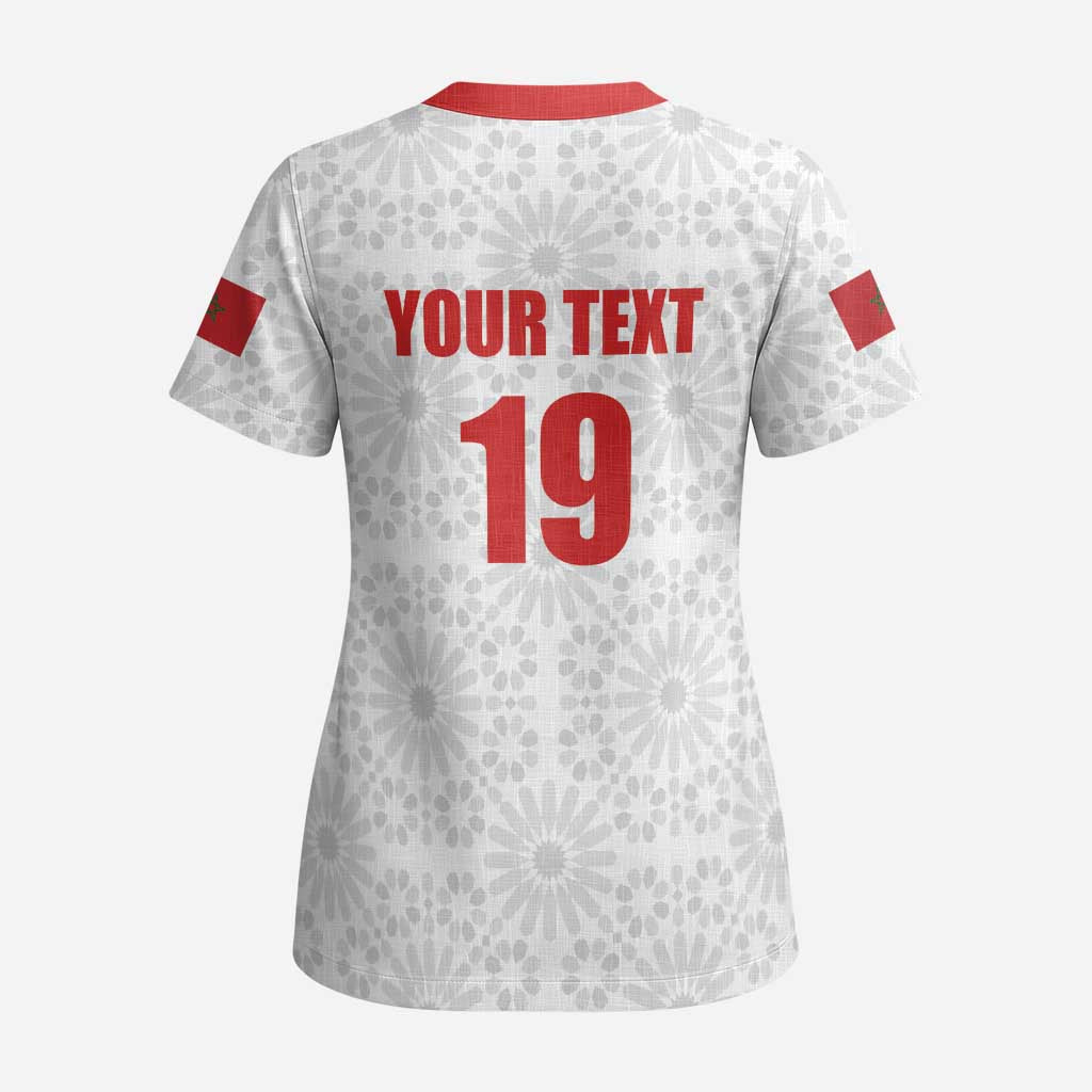 Custom Morocco Football Scrub Top Road To Football Glory - Wonder Print Shop