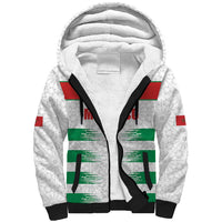 Custom Morocco Football Sherpa Hoodie Road To Football Glory - Wonder Print Shop