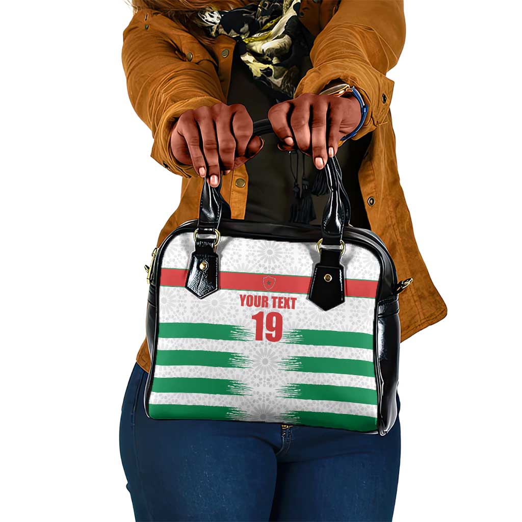 Custom Morocco Football Shoulder Handbag Road To Football Glory - Wonder Print Shop
