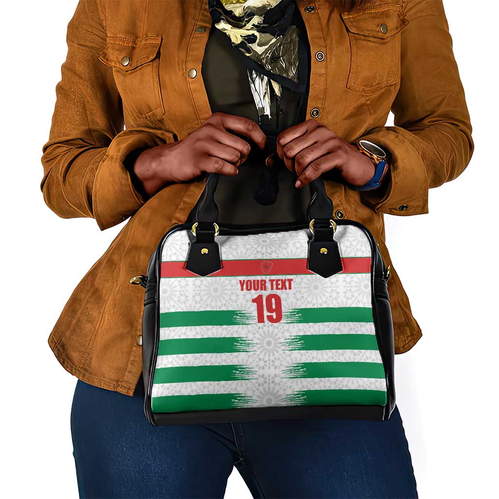 Custom Morocco Football Shoulder Handbag Road To Football Glory - Wonder Print Shop