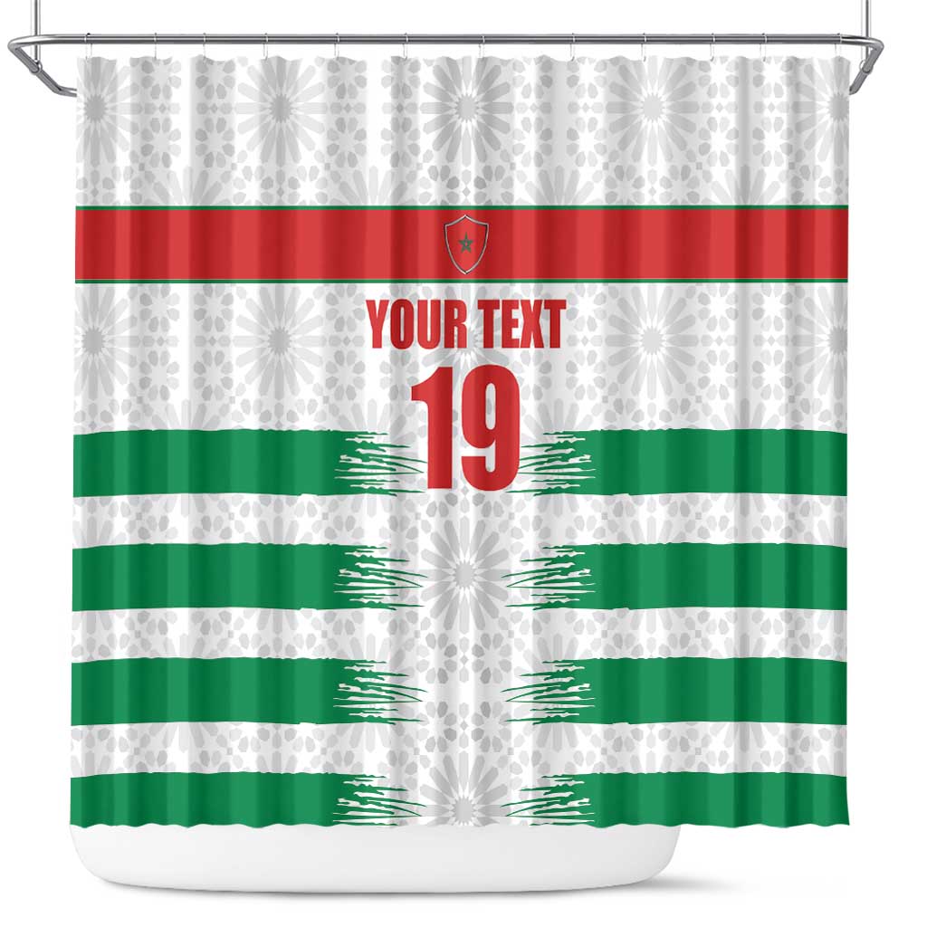 Custom Morocco Football Shower Curtain Road To Football Glory - Wonder Print Shop