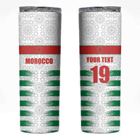 Custom Morocco Football Skinny Tumbler Road To Football Glory - Wonder Print Shop