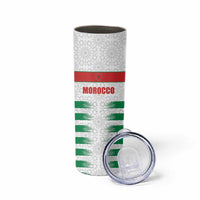 Custom Morocco Football Skinny Tumbler Road To Football Glory - Wonder Print Shop