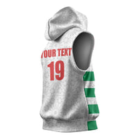 Custom Morocco Football Sleeveless Hoodie Road To Football Glory - Wonder Print Shop