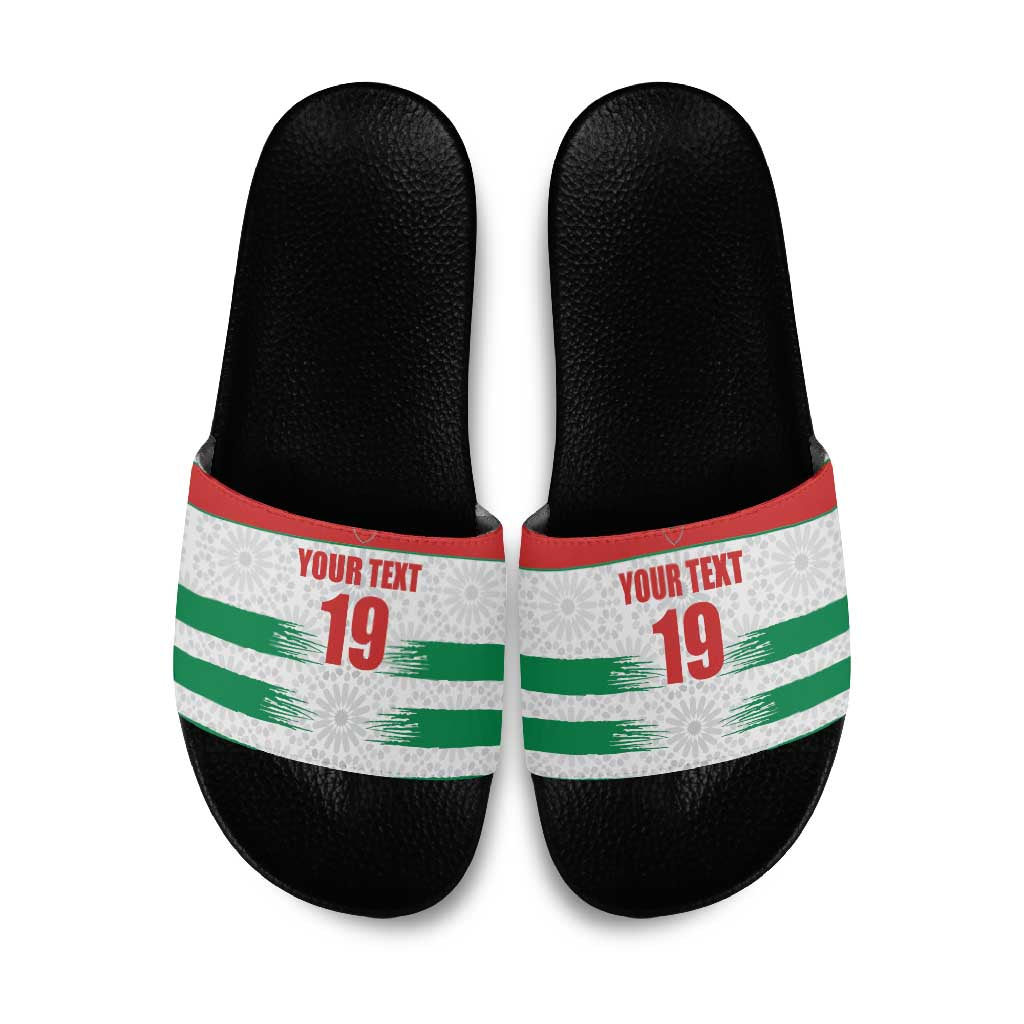 Custom Morocco Football Slide Sandals Road To Football Glory - Wonder Print Shop