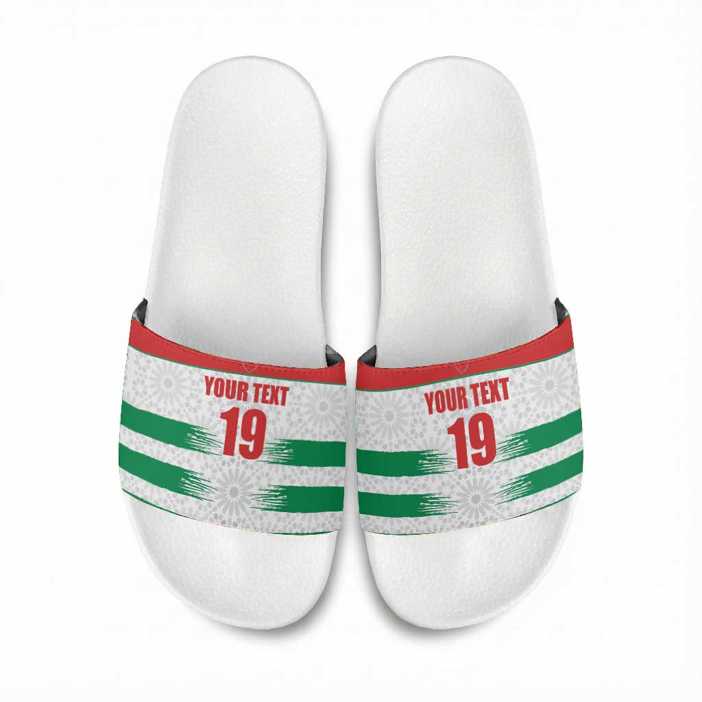 Custom Morocco Football Slide Sandals Road To Football Glory - Wonder Print Shop