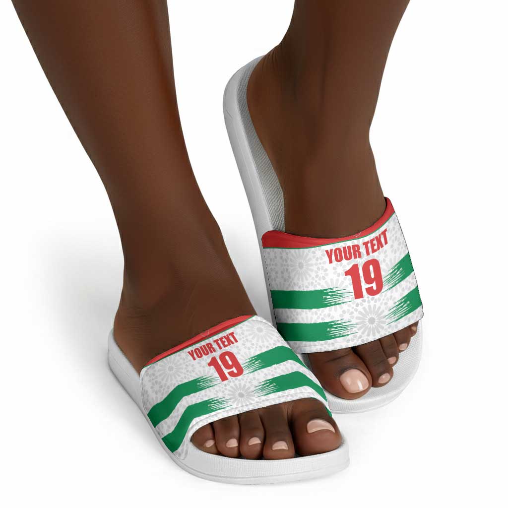Custom Morocco Football Slide Sandals Road To Football Glory - Wonder Print Shop