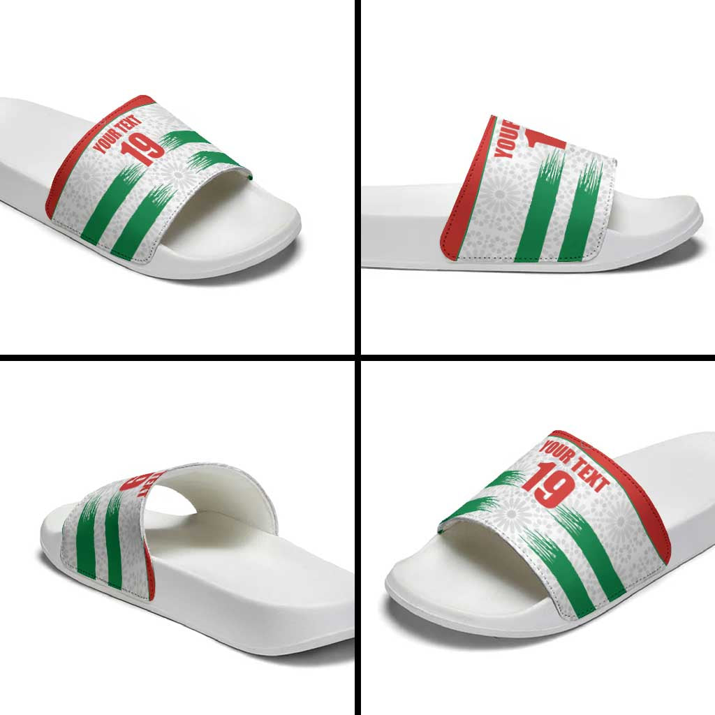 Custom Morocco Football Slide Sandals Road To Football Glory - Wonder Print Shop