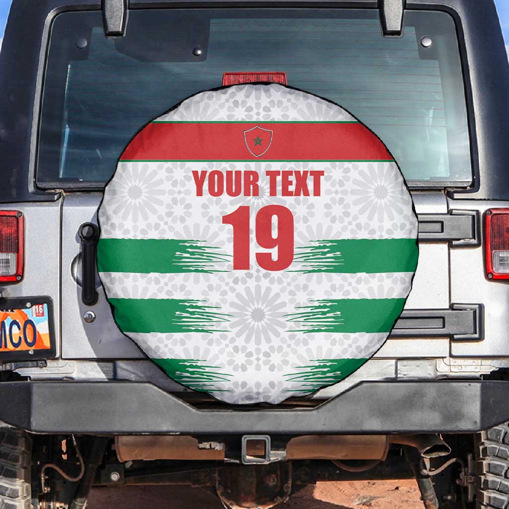 Custom Morocco Football Spare Tire Cover Road To Football Glory - Wonder Print Shop