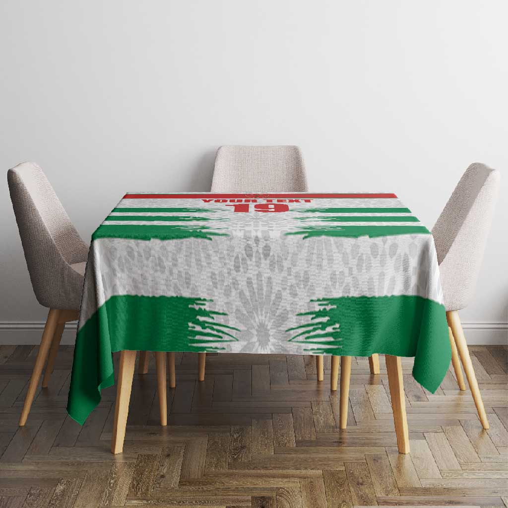 Custom Morocco Football Tablecloth Road To Football Glory - Wonder Print Shop