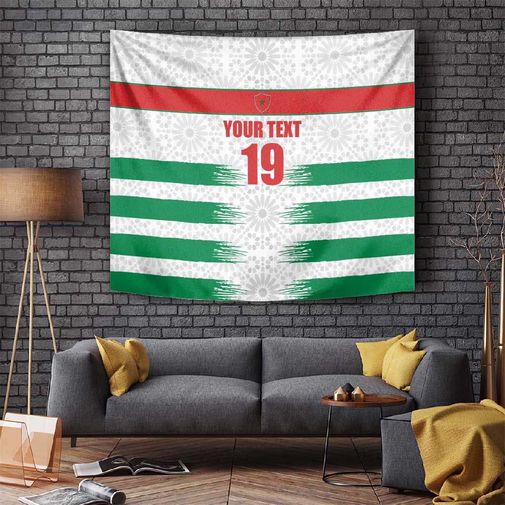 Custom Morocco Football Tapestry Road To Football Glory - Wonder Print Shop
