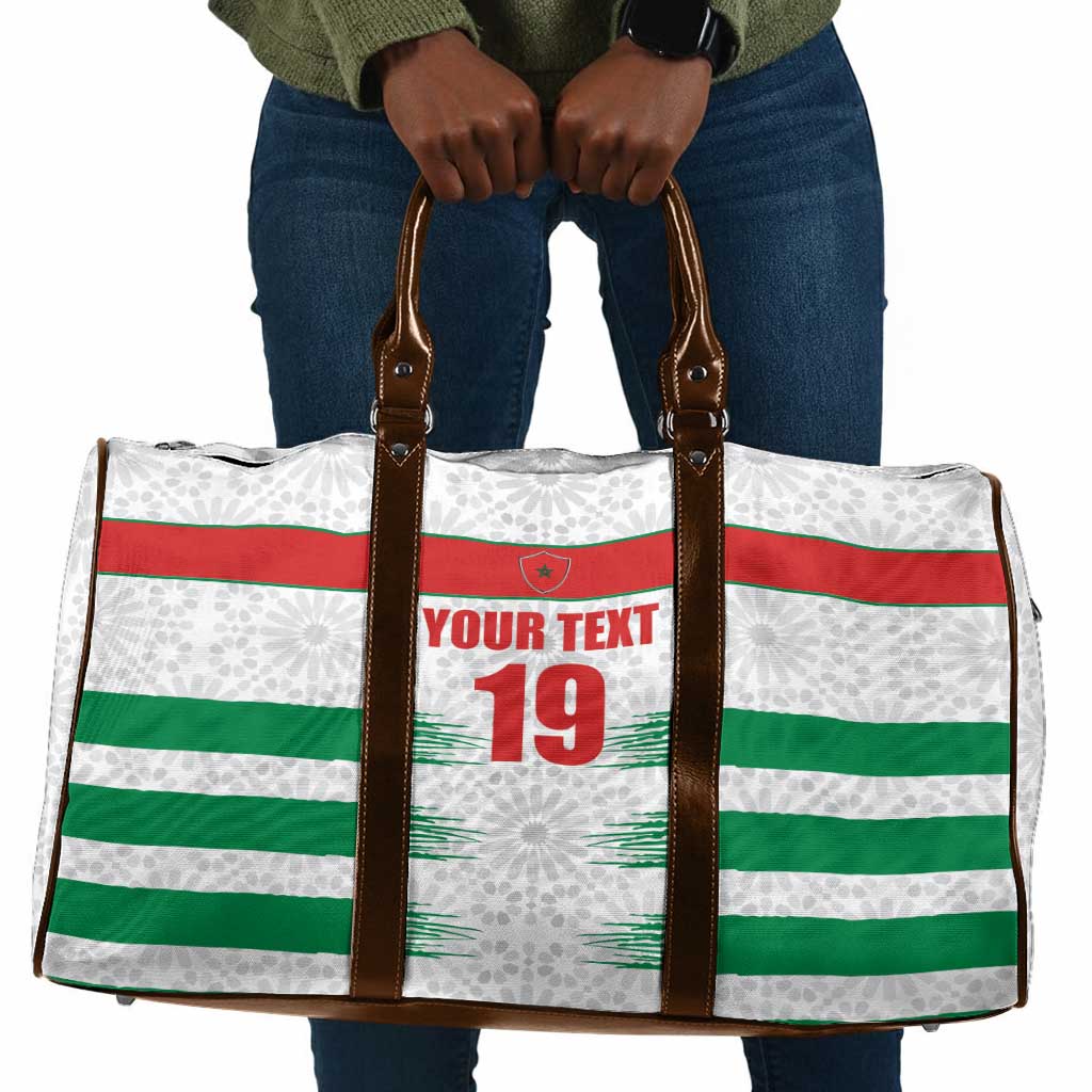 Custom Morocco Football Travel Bag Road To Football Glory - Wonder Print Shop