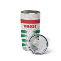 Custom Morocco Football Tumbler Cup Road To Football Glory - Wonder Print Shop