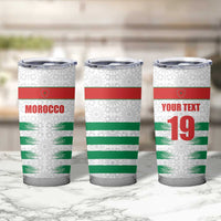 Custom Morocco Football Tumbler Cup Road To Football Glory - Wonder Print Shop