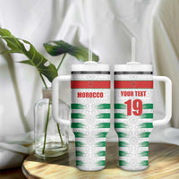Custom Morocco Football Tumbler With Handle Road To Football Glory - Wonder Print Shop