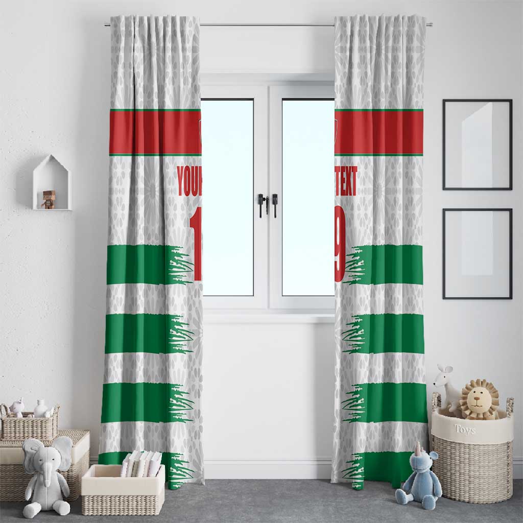 Custom Morocco Football Window Curtain Road To Football Glory - Wonder Print Shop