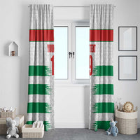 Custom Morocco Football Window Curtain Road To Football Glory - Wonder Print Shop
