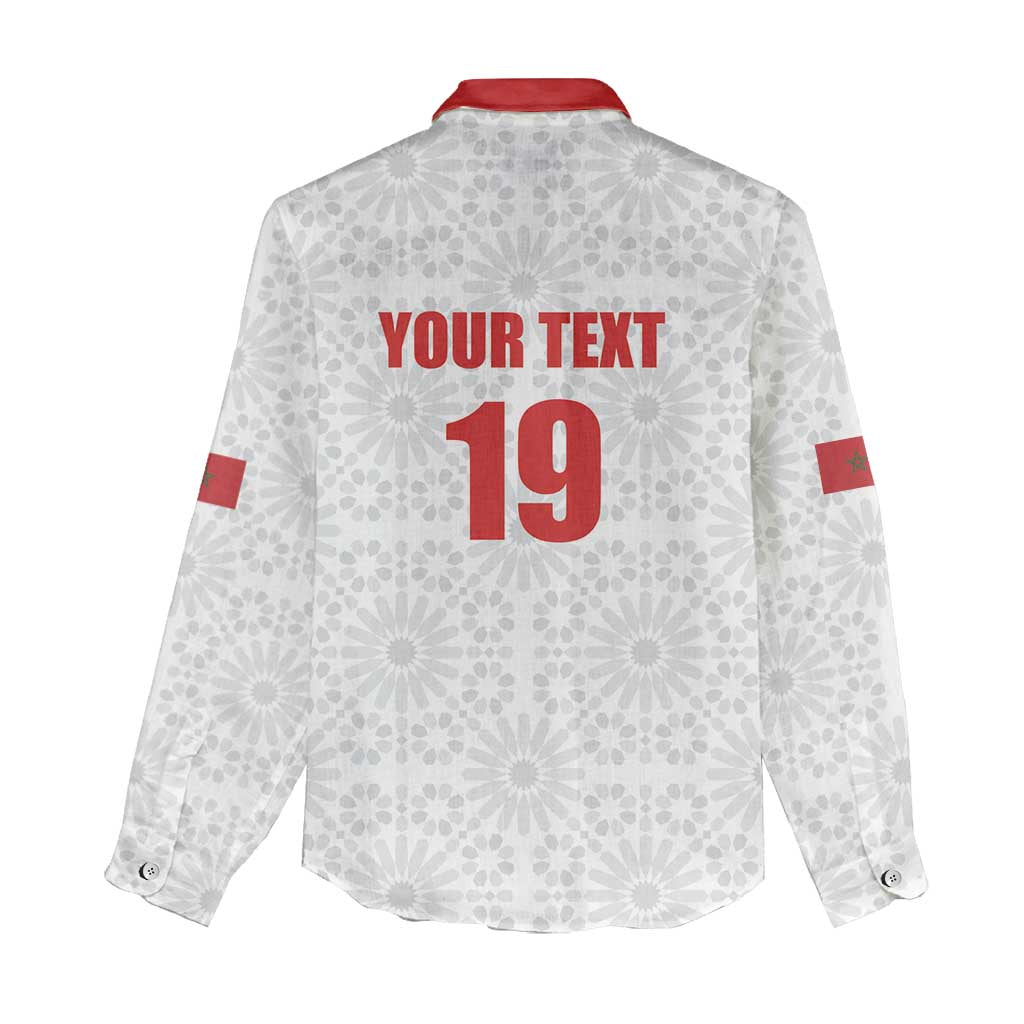 Custom Morocco Football Women Casual Shirt Road To Football Glory - Wonder Print Shop