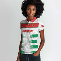 Custom Morocco Football Women Polo Shirt Road To Football Glory LT19
