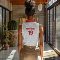 Custom Morocco Football Women Sleeveless Polo Shirt Road To Football Glory - Wonder Print Shop