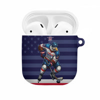 USA Ice Hockey AirPods Case United States Eagle Mascot Style