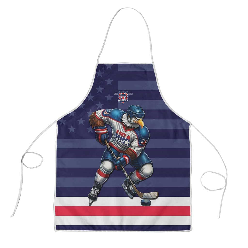 USA Ice Hockey Apron United States Eagle Mascot Style