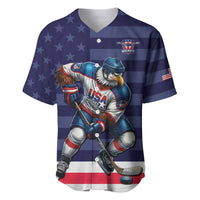 Custom USA Ice Hockey Baseball Jersey United States Eagle Mascot Style