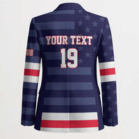 Custom USA Ice Hockey Blazer United States Eagle Mascot Style